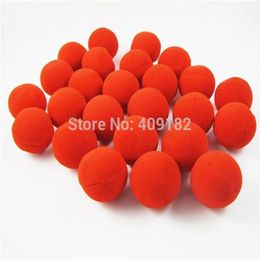 Red Sponge Foam Ball Clip Circus Clown Nose Comic Halloween Costume Party Magic Dress274p