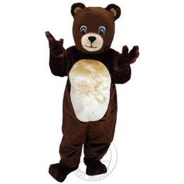 Halloween High Quality Brown Bear mascot Costume for Party Cartoon Character Mascot Sale free shipping support customization