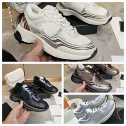 Brand Sneakers Dupe Vintage Suede Slippers Fashion shoes Calfskin Sneaker Casual Shoes Leather Women Mens Platform Trainers AAAAA ZF24x10