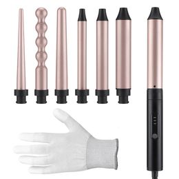 6 In 1 Professional Curling iron Fast Heating Long-lasting Electric Hair Curler Wave Wands Hair Styling Appliances 32mm 25mm19mm 240111