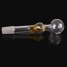 120L Straight Short Strabismus Pot, Wholesale Glass Pipette Oil Burner Glass Tube Glass skull Pipe Oil Drill Tower Smoking For Accessaries YG4441