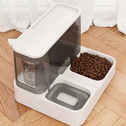 Dog Bowls Feeders Large Capacity Cat Automatic Feeder Water Dispenser Wet and Dry Separation Dog Food Container Drinking Water Bowl Pet Suppliesvaiduryd