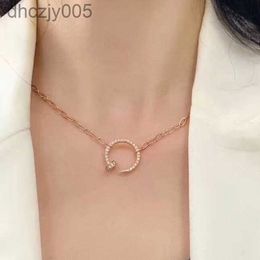 Nail Necklace Clou Series Pendant Gold Plated 18k for Women Designer Man Diamond T0p Advanced Materials Brand European Size Anniversary Gift 011 DVEX