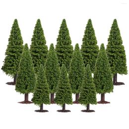 Decorative Flowers Artificial Pine Tree Woman Desktop Accessories Model Train Scenery Landscape Cedar