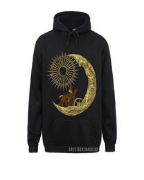 Men039s Hoodies Sweatshirts Moon Travel Steampunk Pullover Retro Mechanical Gearwheel Men Normal Clothing Vintage Hoodie Hood8873591