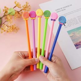 30pcs Lollipop Gel Pen Pens Sets To Write Kawaii Stationery Aesthetic Set Writing Pretty Cute School Ink