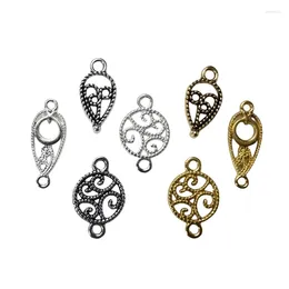 Charms 20pcs Wheat Ear Series Moon And Star Hollowed Out Pendant DIY Making Earrings Bracelets Connector Accessories