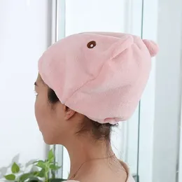 Towel Cute Bear Microfiber Hair Quickly Dry Microfibre After Shower Quick Hat Cap Head Bathing Tools