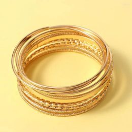 Charm Bracelets Elegant Punk Gold Color Temperament Bohemian Cross Wrist Bands Women Hands Jewelry Korean Bangles