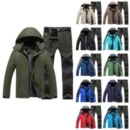 Men's Tracksuits Winter Warm And Jackets Oversized Insulated Pants Youth Dumb Small Suit Men Regular Fit Suits