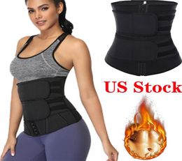 ups waist tummy shaper belt neoprene fabric waist trainer double straps cincher corset fitness sweat bands girdle fy80847277674