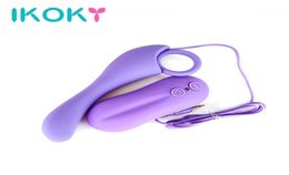 IKOKY Vibrating Anal Plug Remote Controll Prostate Massager 10 Mode Silicone Gspot massage Anal Sex Toys for Women Butt Plug S1013177982