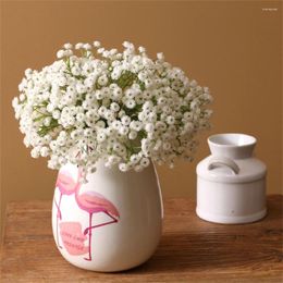 Decorative Flowers 2 Packs Artificial Baby's Breath Fake Gypsophila Plants For Wedding Home Party Decor
