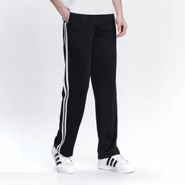 Men's Casual Sweatpants Men Basic Trousers Tracksuit Side Stripe Slim Breathable Sportswear Track Pants Jogger Pants Golf Pants 240111