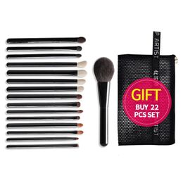 OVW 15pcs Set Professional Cosmetic Makeup Brushes Natural Goat Hair Horse Synthetic Weasel Mix Brush Kit Tools Face Eye Make up 240111