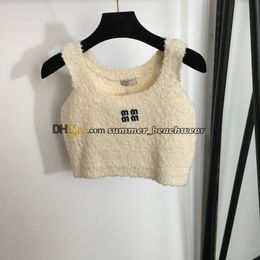 Designer Knit Vest Knit Halter Tops Women knit Undercoat Crew Neck Sleeveless Knit Tops Women Spring Winter Warm Knitwear