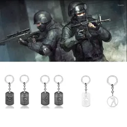 Keychains Game Counter Strike Medal Keychain Metal Pendant Key Chains Keyring For Men Jewellery Accessories Fans Gift