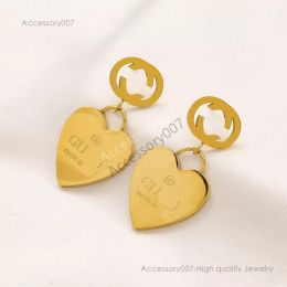 designer Jewellery earing 18K Gold Plated Luxury Designers G Letter Earring Stud Famous Women Fashion Heart-Shape Earring Wedding Party Jewerlry Top Quality 20style
