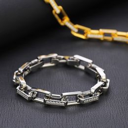 Passed Tester Diamond Bracelet Stainless Steel VVS Moissanite Bracelets Chains for Men Women for Party Wedding Nice Gift