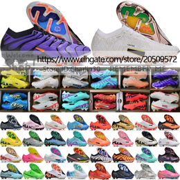 Send With Bag Quality Soccer Football Boots Zoom Vapores 15 Elite FG ACC Shoes For Mens Mbappe CR7 Ronaldo Marcus Rashfor Training Soft Leather Soccer Cleats US 6.5-12