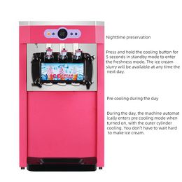 Commercial stainless steel soft ice cream machine ice cream making machine desktop for sale