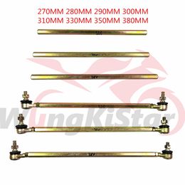 Motorcycle M10 Ball Adapter Tie Rod 270mm 280mm 290mm 300mm 310mm 330mm 350mm 380m Steering Track Rod Tie Bar For Motorcross 150-350cc Motorbike Scooter ATV Pit Bikes