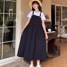 Work Dresses Sets Women 5 Colours A- Cute Students Japanese Style T-shirts All-match Empire Vestido Feminino Fashion Casual