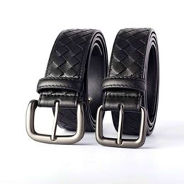 Luxury Designer Belt Men Brand Belts Hand Woven Cowhide Needle Buckle Belt Fashion Man Women Formal Dress Jeans Waistband Width 3.5cm/4.0cm Top Quality