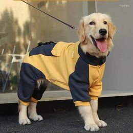 Dog Apparel Clothes Autumn/Winter Golden Hair Medium Sized Large Pet Spring/Autumn Big Labrador Four Legged Hoodie Winter