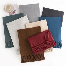 Scarves The Padded Imitation Cashmere Scarf For Women Is Simple And Atmospheric Shawl Fashionable Commuting Neck Protection