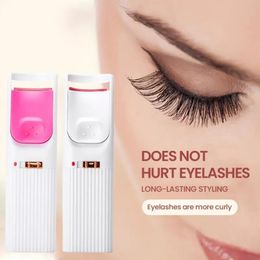 Brushes Electric Heated Eyelash Curler LongLasting Curl Electric Eye Lash Perm Eyelashes Clip Eyelash Curler Device Makeup Tools