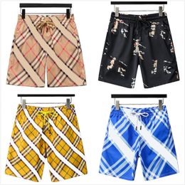 2024 New Designer Fashion Classic Plaid Brand Various Styles Quick-Drying Bathing Suit Printed Board Beach Pants Men's Swim Shorts 3Xl 2Xl 307