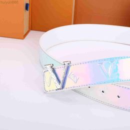 Designer belt for men women belt Laser gradient letter buckle luxury classic belts Pin buckle belts buckle casual width 3.8cm size 105-125cm fashion gift XZ55210