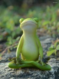 Garden Decorations Animal Frog Fairy Simulation Mini Resin Ornament Decoration Miniature Figurines Home Micro Landscape Terrarium Craft Gift