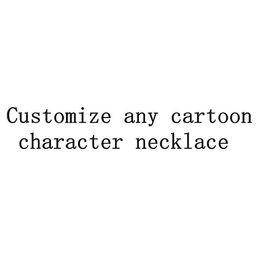 Necklaces AurolaCo Custom Name Necklaces Personalised Any Cartoon Character Necklace Pendants for Kids Stainless Steel Nameplate Jewellery