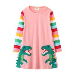 European and American Girls Long Sleeve 2024 New Girls Princess Dress Baby Dress Autumn Children's Wear