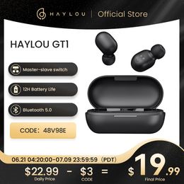 Earphones Haylou Gt1 Xm2000 Tws Bluetooth Earbuds Touch Control Bluetooth 5.0 Earphones Ipx5 Waterproof Hd Audio Codec Wireless Earbuds