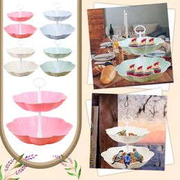 Plates Bird European Fruit Tray Feeder Double Rack Layered Cake Multifunctional Layer Centrepiece Bowl For Tables