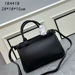 Brand Luxury designer P tote bag female elegant shopping cross body bag free shipping black handbag with straps double bag