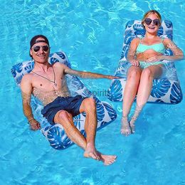 Other Pools SpasHG New Outdoor Foldable Water Hammock Inflatable Floating Swimming Pool Mattress Party Lounge Bed Beach Sports Recliner Recreation YQ240111