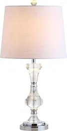 Table Lamps Riley 25" Crystal LED Transitional Glam Contemporary Bedside Desk Nightstand Lamp For Bedroom Living Room Office College Bo Ret