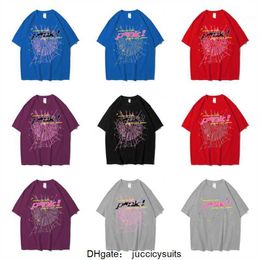 Spider T-shirt Sp5der Young Thug 555555 T-shirts summer Men Womens fashion black Pink Hip Hop Short sleeved Clothing 793P