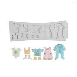 Baking Moulds 1set Baby Cloth Shape Cake Mold Silicone Cute Skirt Fondant Decorating Tools