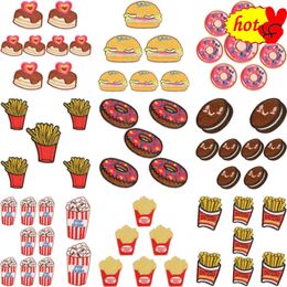 Wholesale Patches 10 Pcs Anime for Clothing Kids Iron on Stripes Fabrics Badge Food Lot Small Bulk Embroidered Designer Sew Baby