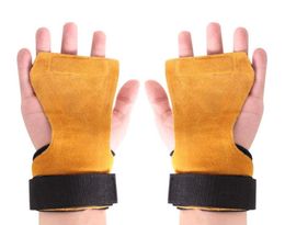 1 Pair Fitness Safty Pad Antislip Antirust Hand Grips Pad Palm Protect Wrist Support Wrap Gloves Training Accessories New4558678