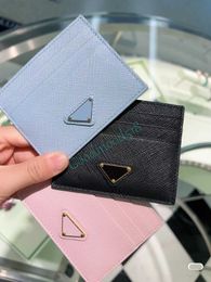 new cardholder women Vertical stripe card holders designer leather canvas luxury printing retro wallet Mini Bank Card bag quality Card holders zero wallet with box