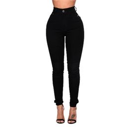 Jeans Women's High Waist Tight Butt Lifting Pencil Jeans Fashion Slim Streetwear Female Daily Comfortable Casual Denim Pants Trousers