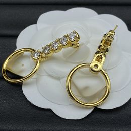 High Grade Jewelry Earrings with Diamond Inlay Women's Earrings Sweet and Cute Boutique Earringsgold and Silver Earrings