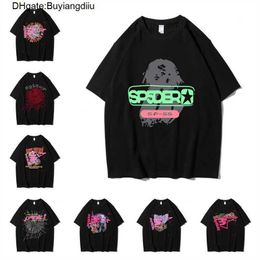 555 Designer Hip Hop Kanyes Style Sp5der t Shirt Spider Jumper European and American Young Singers Short Sleeve Tshirts Fashion Sport U5L6