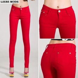 Jeans Women's Skinny Jeans Leggings for Women High Waist Denim Pencil Pants with Pockets Female Sexy Tight Tapered Jean Leggins Mujer